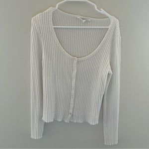 Women’s Medium Cropped Button Down Sweater
